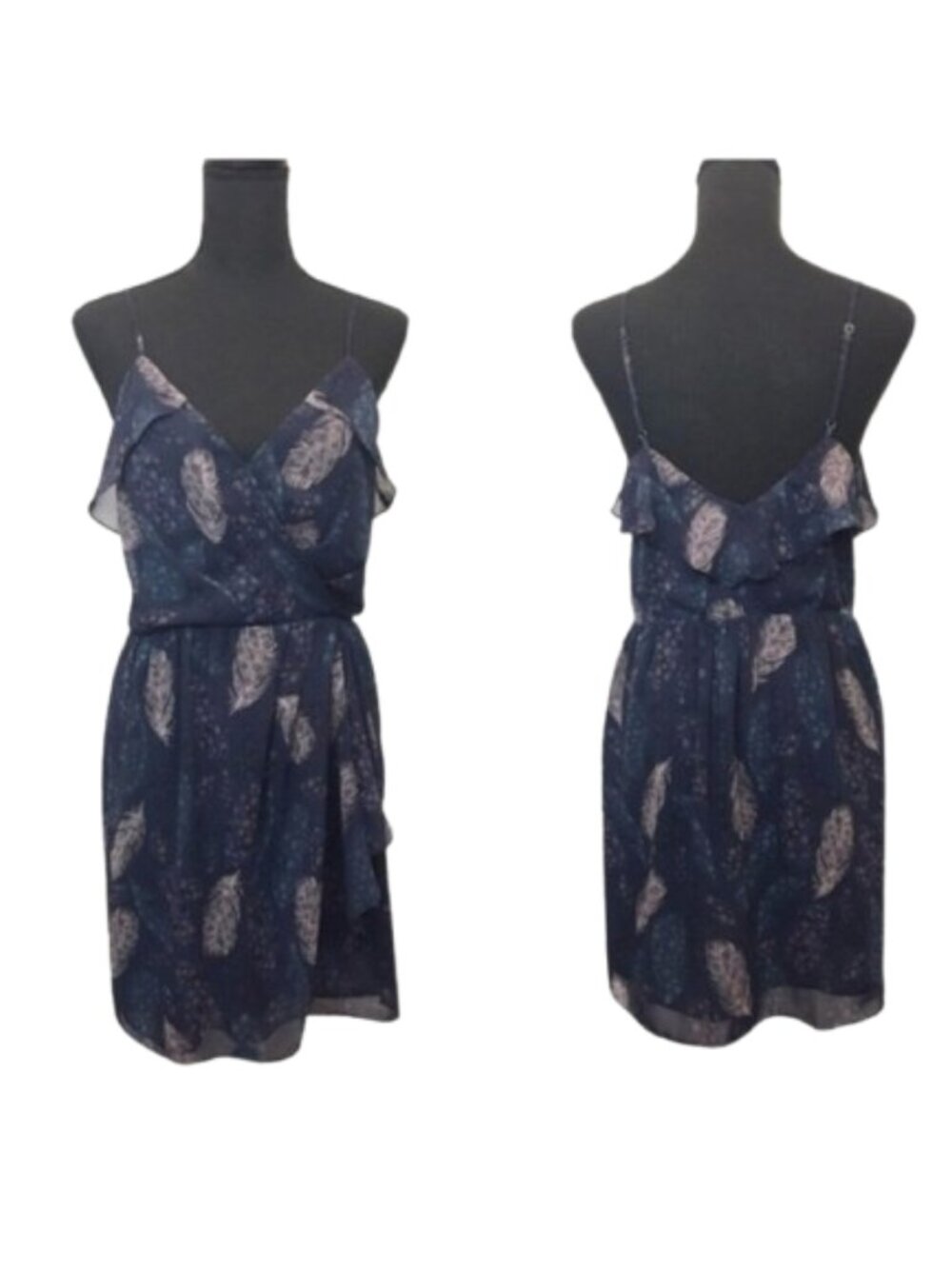 Anthropologie Greylin Feather Ruffle Dress